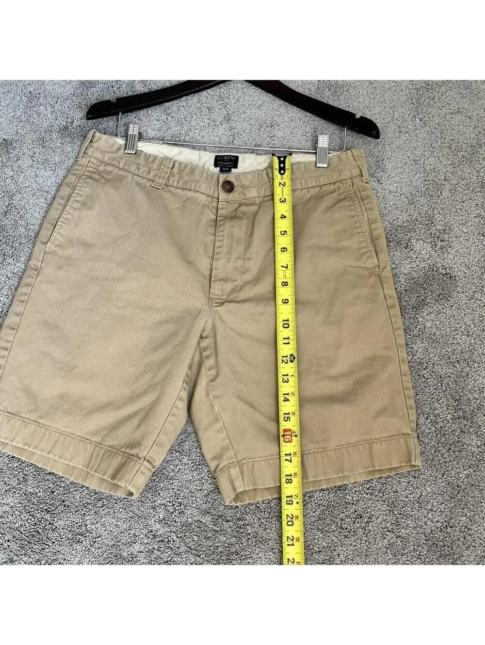 9” Khaki Chino Shorts Preppy Golf Casual J.Crew Gramercy 33W